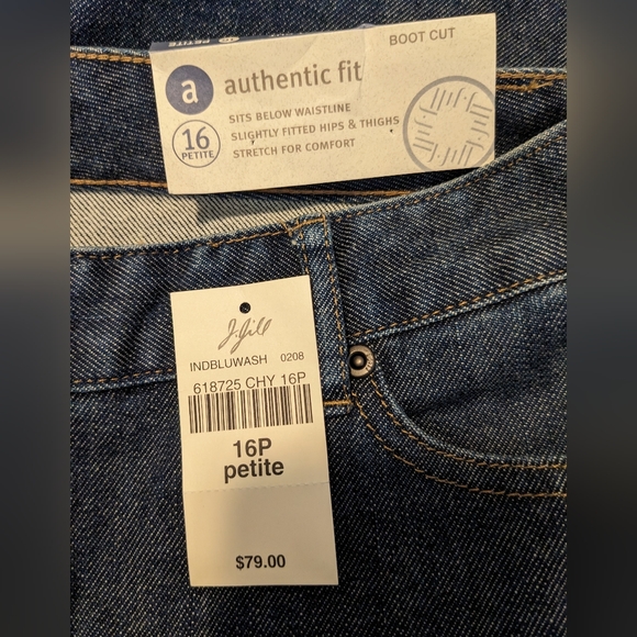 New with tags! J.Jill bootcut jeans, size 16P - Picture 8 of 14